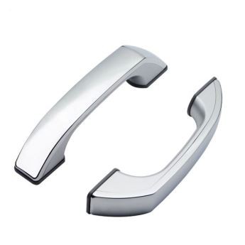 ڈبل سوراخ سلائیڈنگ گلاس ڈور ہینڈل اے بی ایس کرومڈ ڈور ہینڈلز برائے شاور کیبن لوازم شاور روم پارٹس